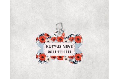 Pipacsos biléta kutyáknak - csont