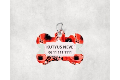 Pipacsos biléta kutyáknak - csont