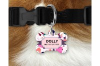 terrazzo mintás biléta kutyáknak - csont 3