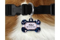 terrazzo mintás biléta kutyáknak - csont 3