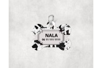 terrazzo mintás biléta kutyáknak - csont 12