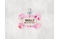 terrazzo mintás biléta kutyáknak - csont 4