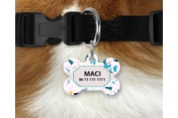 terrazzo mintás biléta kutyáknak - csont 3