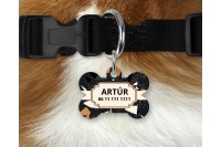 terrazzo mintás biléta kutyáknak - csont 3