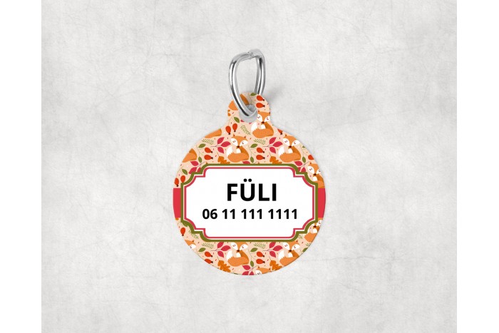 őszi mintás biléta kutyáknak - kör 2