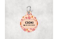 őszi mintás biléta kutyáknak - kör 7