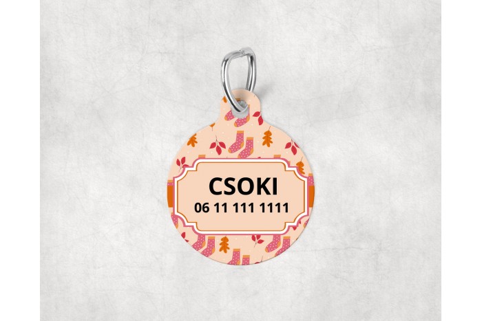 őszi mintás biléta kutyáknak - kör 2