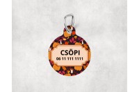 őszi mintás biléta kutyáknak - kör 10