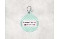 pasztell pöttyös biléta kutyáknak - csont 14