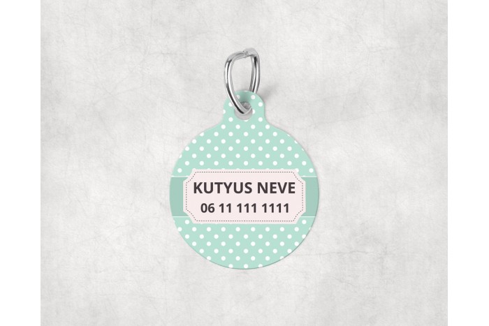 pasztell pöttyös biléta kutyáknak - kör 2