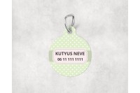 pasztell pöttyös biléta kutyáknak - csont 15