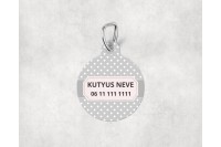 pasztell pöttyös biléta kutyáknak - csont 16