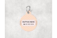 pasztell pöttyös biléta kutyáknak - csont 17