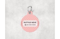 pasztell pöttyös biléta kutyáknak - csont 18