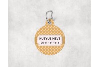 pasztell pöttyös biléta kutyáknak - csont 20