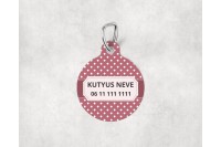 pasztell pöttyös biléta kutyáknak - csont 21