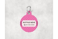 pasztell pöttyös biléta kutyáknak - csont 25