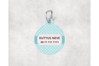 pasztell pöttyös biléta kutyáknak - csont 24