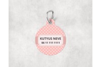 pasztell pöttyös biléta kutyáknak - csont 27