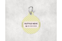 pasztell pöttyös biléta kutyáknak - csont 29