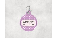 pasztell pöttyös biléta kutyáknak - csont 26