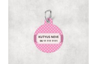 pasztell pöttyös biléta kutyáknak - csont 28