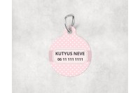 pasztell pöttyös biléta kutyáknak - csont 30