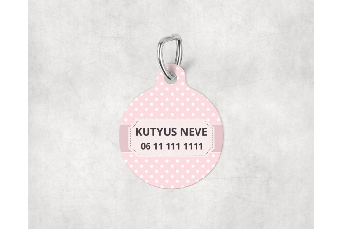 pasztell pöttyös biléta kutyáknak - kör 2