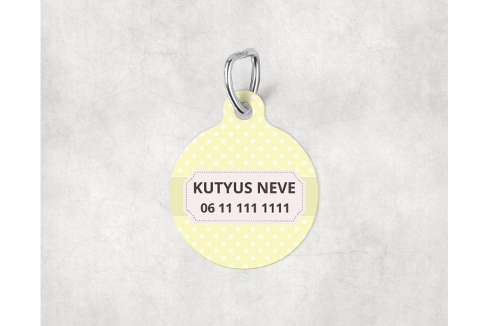 pasztell pöttyös biléta kutyáknak - kör 2