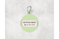 pasztell pöttyös biléta kutyáknak - csont 10