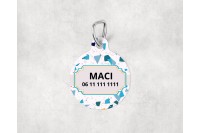 terrazzo mintás biléta kutyáknak - kör 6