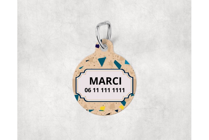 terrazzo mintás biléta kutyáknak - kör 2