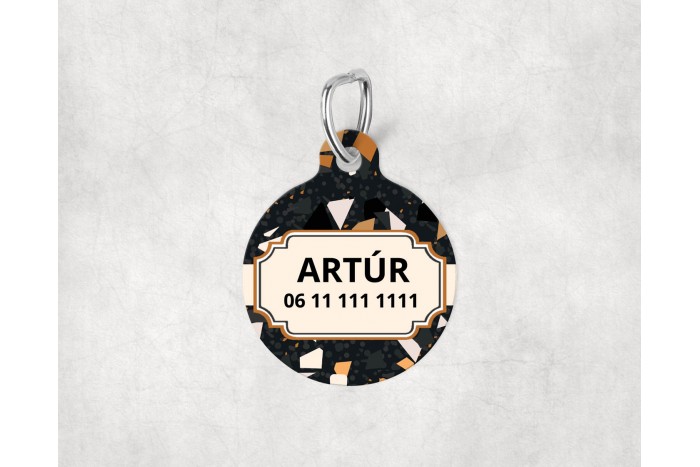 terrazzo mintás biléta kutyáknak - kör 2