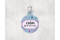 terrazzo mintás biléta kutyáknak - kör 10