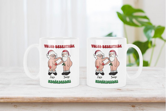 veled szeretnék megöregedni - karácsonyi bögre pároknak 2