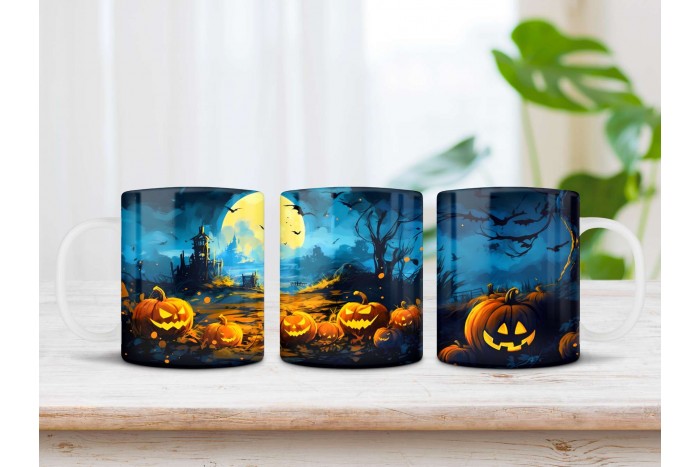 halloween mintás bögre 2