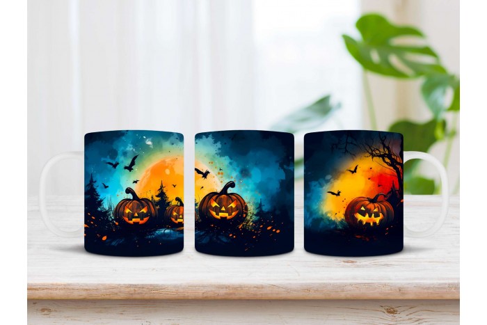 halloween mintás bögre 2