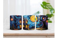 halloween mintás bögre 9