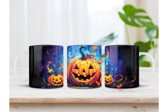 halloween mintás bögre 2