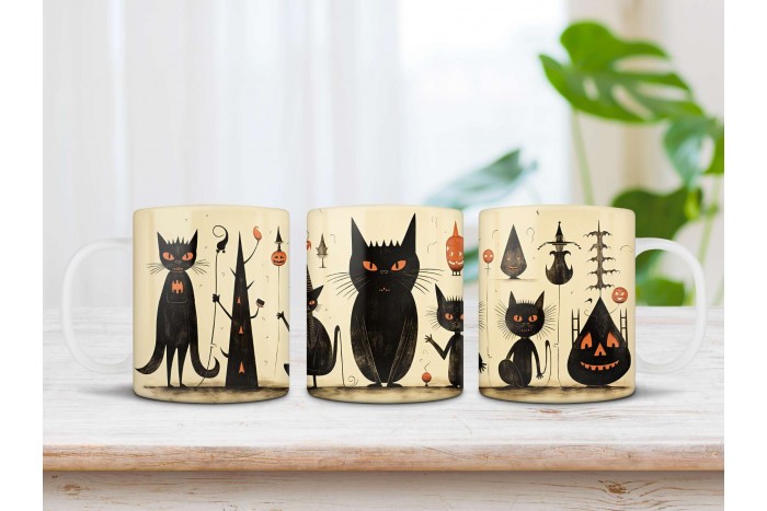 halloween mintás bögre 2