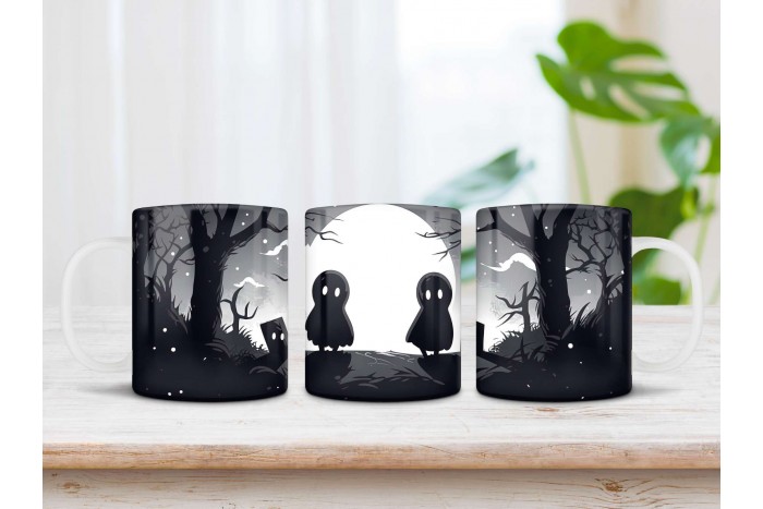 halloween mintás bögre 2