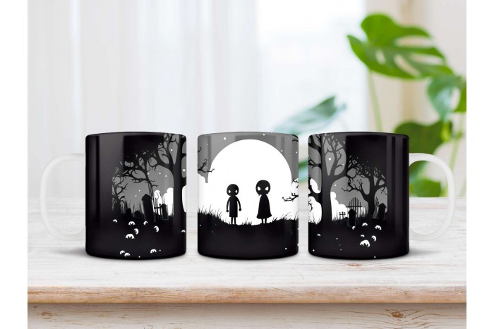 halloween mintás bögre 2