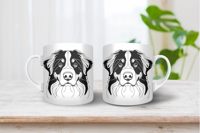 berni pásztor vonalrajzos bögre 2