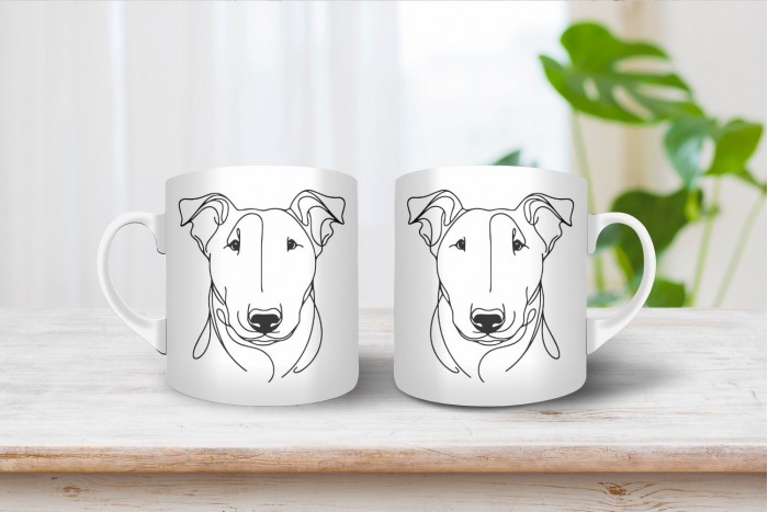 bullterrier vonalrajzos bögre 2