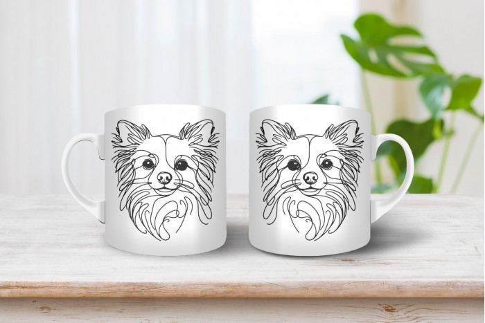 csivava vonalrajzos bögre 2