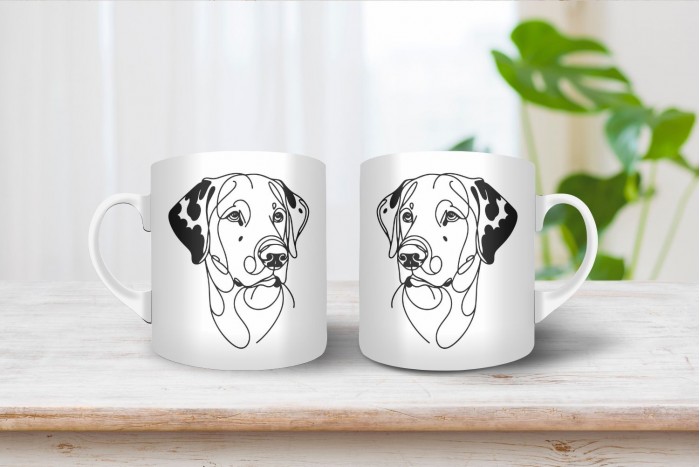 dalmata vonalrajzos bögre 2