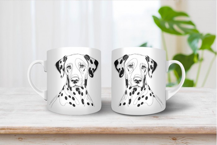 dalmata vonalrajzos bögre 2