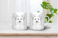 pekingi palotapincsi vonalrajzos bögre 4