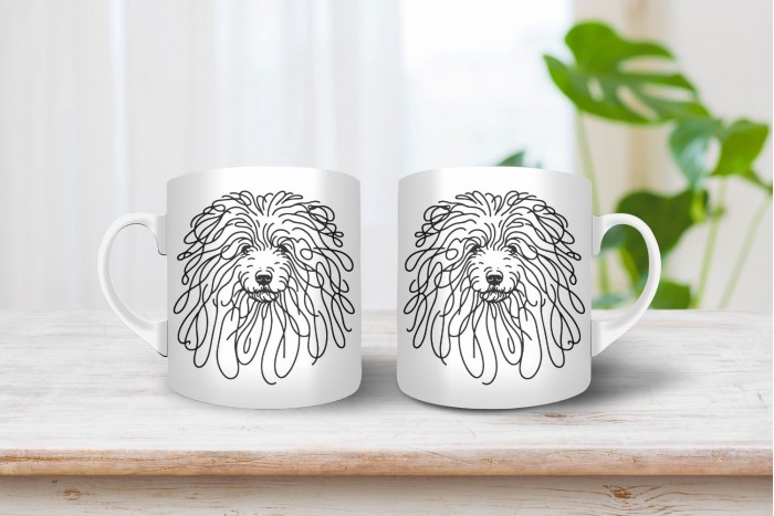 puli vonalrajzos bögre 2