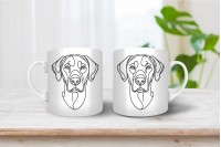 rhodesian ridgeback vonalrajzos bögre 3